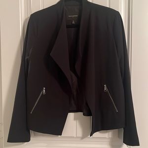 Banana Republic Black Blazer with Silver Zippers